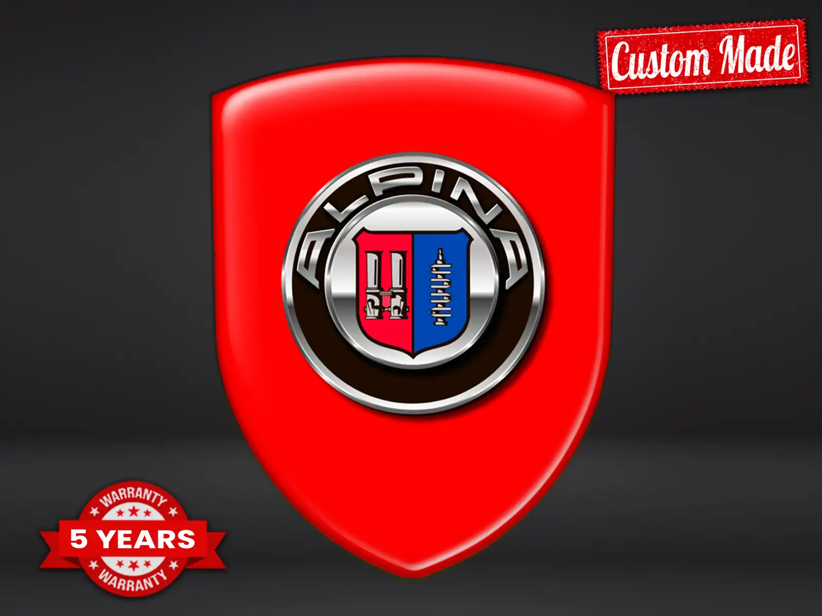 Alpina Logosticker Universal Exklusiv Anpassbar